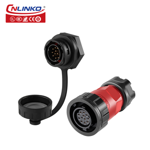 Cnlinko YM-24 IP68 công nghiệp không thấm nước Ổ cắm điện <span class=keywords><strong>14</strong></span> pin không thấm nước dẫn kết nối - Product Image 1