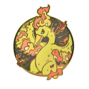Chx Pokemoned Badges en métal émaillé de haute qualité de 5-6 cm, Pokémon Koraidon Miraidon Groudon, pour la décoration de sacs à dos et de vêtements - Product Image 5