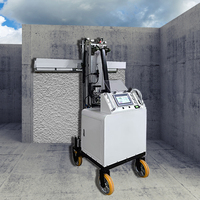 Robot de plâtrage haute puissance pour murs, avec moteur Elevate de 0,75 kW et tension de 48 V pour un travail efficace