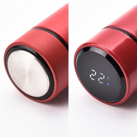 500ml en acier inoxydable LED rappel de température numérique gobelet thermique bouteille d'eau intelligente pour bébé pour boire du café au lait