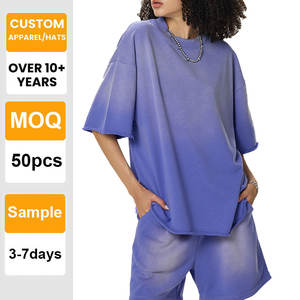 Camiseta Personalizable Lisa 100% Algodón, Estilo Degradado, Hombros Caídos, Vantage Tee, Venta al por Mayor, Impresión, Bordado para Hombre - Product Image 1