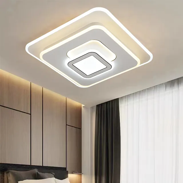 Moderne Cct Verstelbare Indoor Acryl Ronde Vierkante Vorm Led Licht Plafond Armatuur Voor Kamer Slaapkamer Home Decoreren Licht