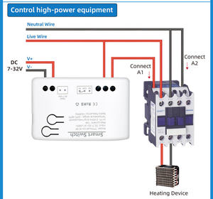 TY-TDQ-1CH-220v-T Tuya Smart Life 85~250V WiFi <b>Switch</b> Relay Temperature Humidity Monitoring Thermostat Sensor Passive Dry - Product Image 5