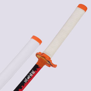 Arma di alta qualità 104cm demone Slayer <span class=keywords><strong>Anime</strong></span> spade Rengoku Kyoujurou Cosplay coltello oggetti di scena per Kidults giochi di ruolo - Product Image 3
