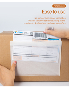 Tùy chỉnh trong suốt niêm phong tự dính Danh sách đóng gói Phong Bì Túi rõ ràng dính đóng gói danh sách gửi thư/vận chuyển phong bì - Product Image 3