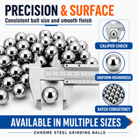 Billes en acier rectifiées avec précision, polies à haute brillance, 3.936mm 4.763mm 5.556mm, en acier au carbone, pour broyeurs à billes et broyeurs de poudre