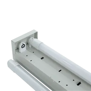 4FT 2*18W Double tube LED T8 tube montage IP20 construction de haute qualité filaire garde raccord