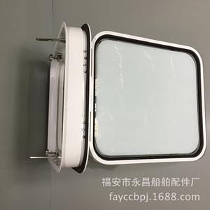 Ventanas Planas Rectangulares de Aleación de Aluminio de Apertura Exterior Deslizante Simple, Ventanas de Puerta de Puente, Puertas Marinas, Accesorios - Product Image 3