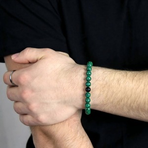 Natural Stone <b>Beaded</b> <b>Bracelet</b> Volcanic Rock Turquoise Couple Jewelry Gift Unisex Fashion <b>Bracelet</b> - Product Image 2