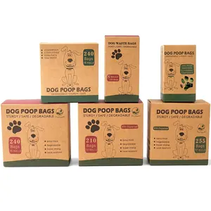 Benutzer definierte umwelt freundliche biologisch abbaubare Hund Maisstärke umwelt freundliche kompost ierbare biologisch abbaubare Poop Taschen für Pet Poop