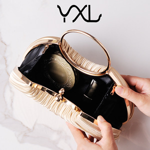 2024 New Arrival Ladies Đảng nhăn ly hợp túi ví Polyester Vải của phụ nữ ăn mặc ly hợp túi bữa ăn tối buổi tối ly hợp túi - Product Image 6