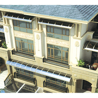Extérieur Diy Étanche Prix Fenêtre Aluminium Toit Polycarbonate Couverture De Pluie Terrasse Balcon Patio Couverture Auvent Auvent Auvent