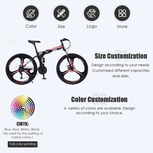 Factory in Stock 20 24 26 Inch Steel Frame Full Suspension 21 Speed Disc Brake <strong>Folding</strong> Mountain <strong>Bike</strong> Bicicleta De Montana Adult - Product Image 2