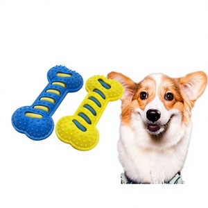 <strong>Dog</strong> Toy TPR Squeaky Bite-Resistant Teeth-Grinding Interactive Training Puppy Chewable <strong>Bone</strong> - Product Image 1