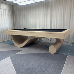 Table de billard de 8 <span class=keywords><strong>pieds</strong></span> ou 9 <span class=keywords><strong>pieds</strong></span> pour adultes, <span class=keywords><strong>jeu</strong></span> de sport <span class=keywords><strong>d</strong></span>'intérieur, nouveau design, aspect élégant, taille personnalisée, <span class=keywords><strong>avec</strong></span> pare-chocs <span class=keywords><strong>élastique</strong></span>s - Product Image 4