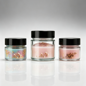 Bocal en verre personnalisable pour confiture, miel et aliments, transparent, avec couvercle à vis métallique, 100ml, 170ml, 220ml - Product Image 6