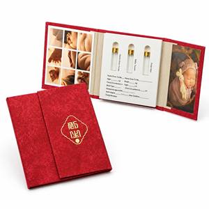 Libro dei Ricordi <span class=keywords><strong>per</strong></span> Neonati Fai-da-Te con Chiusura Magnetica - Scatola Portaoggetti Tutto-in-Uno in Lino/Tessuto/PU, <span class=keywords><strong>Album</strong></span> <span class=keywords><strong>Fotografico</strong></span> con 3 Vasetti Portaoggetti (Unisex) - Product Image 1