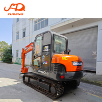 Mini-excavatrice sur chenilles d'occasion Doosan DH60-7 DH55 haute performance, d'origine coréenne, avec moteur et engrenages, à vendre