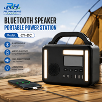 Mini station d'alimentation portable Bluetooth LiFePO4 avec charge rapide PD 18W, MPPT, onde sinusoïdale pure 300W, 192Wh, démarreur de secours pour le camping