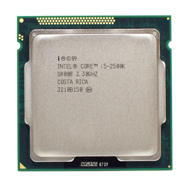 Hot Sale Used Intel Core I5-2500K 3.5GHz Desktop CPU Processor LGA1155 Socket 3.3 GHz Frequency