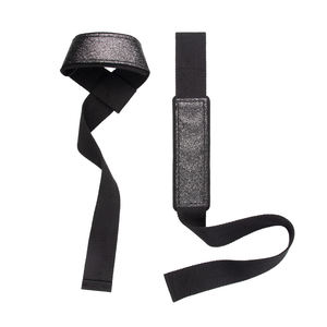 2024 Fitness Padded Cotton Neoprene Weightlifting Weight Pull Deadlift Custom Logo Lifting Gym Glitter <b>Straps</b> for Men - Product Image 4