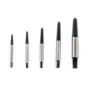 5PCS Carbon Steel Easy Out <strong>Removal</strong> <strong>Tool</strong> Kit Set Damaged Broken Bolt <strong>Screw</strong> Remover Pipe <strong>Screws</strong> Stud Extractor Set - Product Image 2