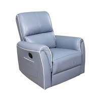 Fauteuil Zéro Gravité Pivotant et à Bascule, Style Moderne, en Cuir, pour Salon, Mobilier d'Intérieur Résidentiel, Sièges pour Projets Commerciaux