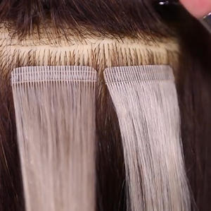 Newlook头发公司4cmx0.8厘米高品质长隐形ombre remy人发带在沙龙批发商的扩展批发商 - Product Image 4