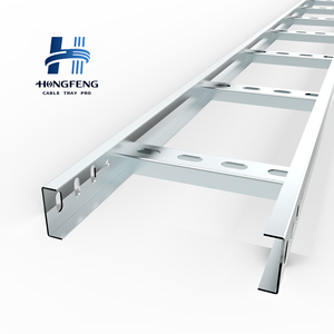 Factory direct sales of electro-galvanized perforated <b>cable</b> ladder tray for construction use - Product Image 3