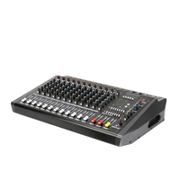 Console de mixage audio professionnelle 12 canaux avec amplificateur de puissance 2x350W, 16 effets numériques DSP pour DJ, spectacles sur scène, concerts en direct