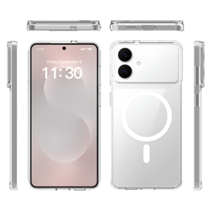 Coques de téléphone transparentes résistantes au jaunissement avec fixation magnétique Aimant puissant N52 Coque de téléphone S26 Edge - Product Image 3