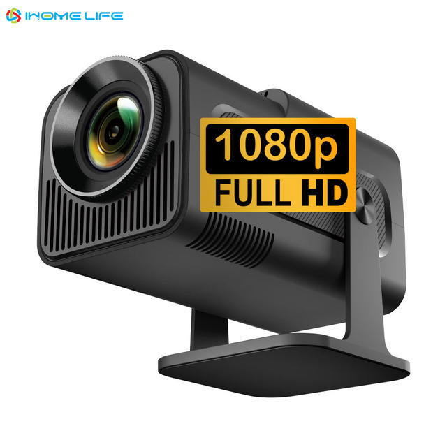 IHOMELIFE HY320 4K Android 11.0 1080P 300 ANSI Lumens Quad Core Smart Projector BT/WiFi 1GB RAM 8GB ROM 3 Pieces Glass Lens