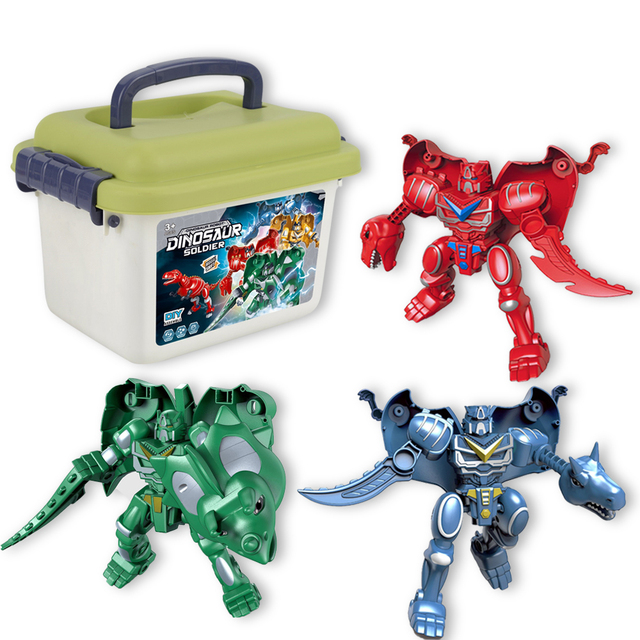 Ai Robot 4-6 Years Old Kindergarten Children Sensory Training Learning to Play Tools 2 in 1 Robots Deformity Toys