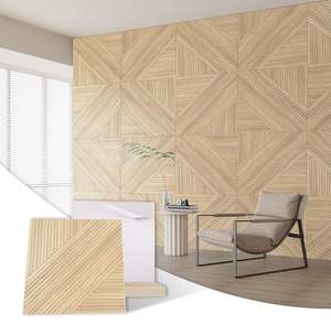 Nouveau produit phare : Panneaux acoustiques décoratifs <span class=keywords><strong>à</strong></span> motif bois, insonorisants pour murs et plafonds - Product Image 1