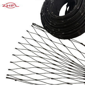 Malla de Alambre de Acero Inoxidable de Alta Calidad, Grado 304/316, con Recubrimiento de Óxido Negro, Flexible, Tejido Plano, para Cercas de Protección en Zoológicos - Product Image 3