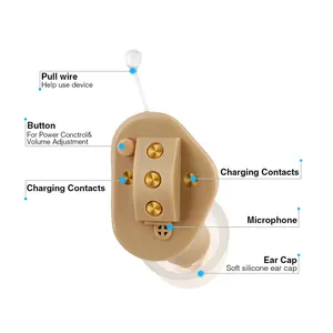 Nice look invisible in ear and comfortable CIC hearing aid use experience hearing aids for manufactures sales