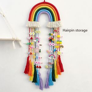 Corde en coton <span class=keywords><strong>scandinave</strong></span> tissée Rainbow Charms Décoration de chambre d'enfant - Product Image 3