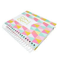 Carnet métallique personnalisé a5 carnet rigide journal catalogue planificateur agenda agenda organisateur carnet à spirale pour cadeaux