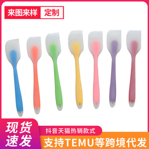 Silicone Spatula Small One Piece High Temperature Resistant Butter Cream Baking Tool Random Color - Product Image 2