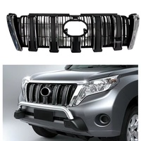 Accessoires de voiture YBJ, calandre de radiateur demi-chromée noire pour Land Cruiser PRADO FJ150 2014-2017 OEM 53101-60B80 LC150