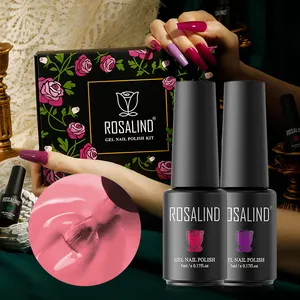Rosalind girls gift long lasting uv/led lamp colors gel varnish lacquer manicure nails art 8pcs gel polish set for wholesale