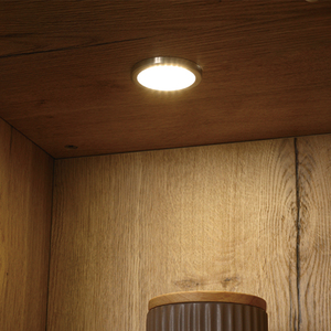 Armoire de couleur noire DC 12 V <span class=keywords><strong>sous</strong></span>-<span class=keywords><strong>meuble</strong></span> armoire armoire vitrine meubles lumière ronde - Product Image 1