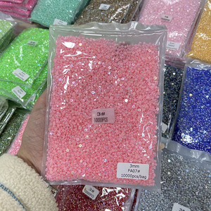 Xulin Chấp Nhận Tùy Chỉnh Màu Sắc 2Mm 3Mm 4Mm 5Mm 6Mm Abs Hlaf Ngọc Trai Vòng Flatback Ngọc Trai Cho Khiêu Vũ Thiết Kế Trang Phục - Product Image 6