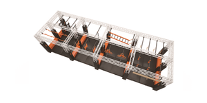 Arrivées commerciales : Parcours d'obstacles Ninja Warrior pour adultes, barre de singe, obstacle de type Formula, aluminium, 8 personnes, extérieur, âges 8-45 - Product Image 2