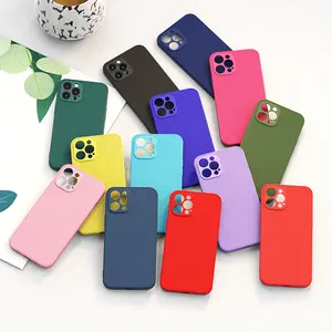 New pattern 2023 Liquid Candy Matte Cross pattern Straight edge Phone Case Cover For iPhone 12 13 14 Case Max Silicone TPU Cover