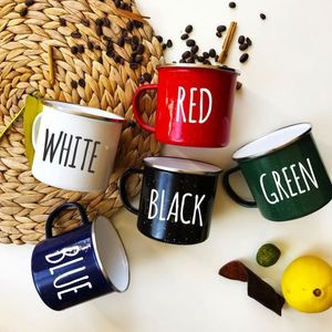 แก้วเคลือบหนาพิมพ์โลโก้ตามสั่ง ขายส่ง ขนาด 300 มล. แก้วกาแฟสีสันสดใสสำหรับแคมป์ปิ้งและใช้ในบ้าน - Product Image 2