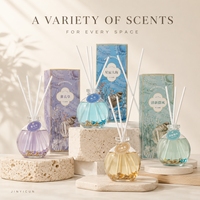 Diffuseur de parfum d'ambiance 150 ml Ocean Reed avec bouteille en verre décorative, parfum personnalisé, marque privée, OEM, collection cadeau pour la maison