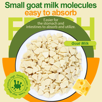Tablettes de lait de chèvre triangulaires pour chiens et chats, friandises naturelles, probiotiques, calcium, vitamines, santé digestive, collations pour animaux de compagnie OEM