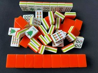 En stock – Mahjong américain personnalisé pour les fêtes, thème Noël 4 couches, 160 tuiles de Mahjong, Mahjong Père Noël Joker pour le divertissement