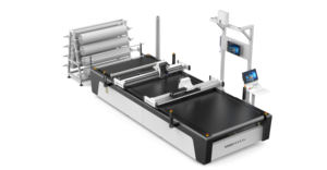 YANSHI Cortador Têxtil Multi-Layer Totalmente Automático com Lâmina de Corte 220V/380V para Materiais Sintéticos Couro e Tecido - Product Image 3